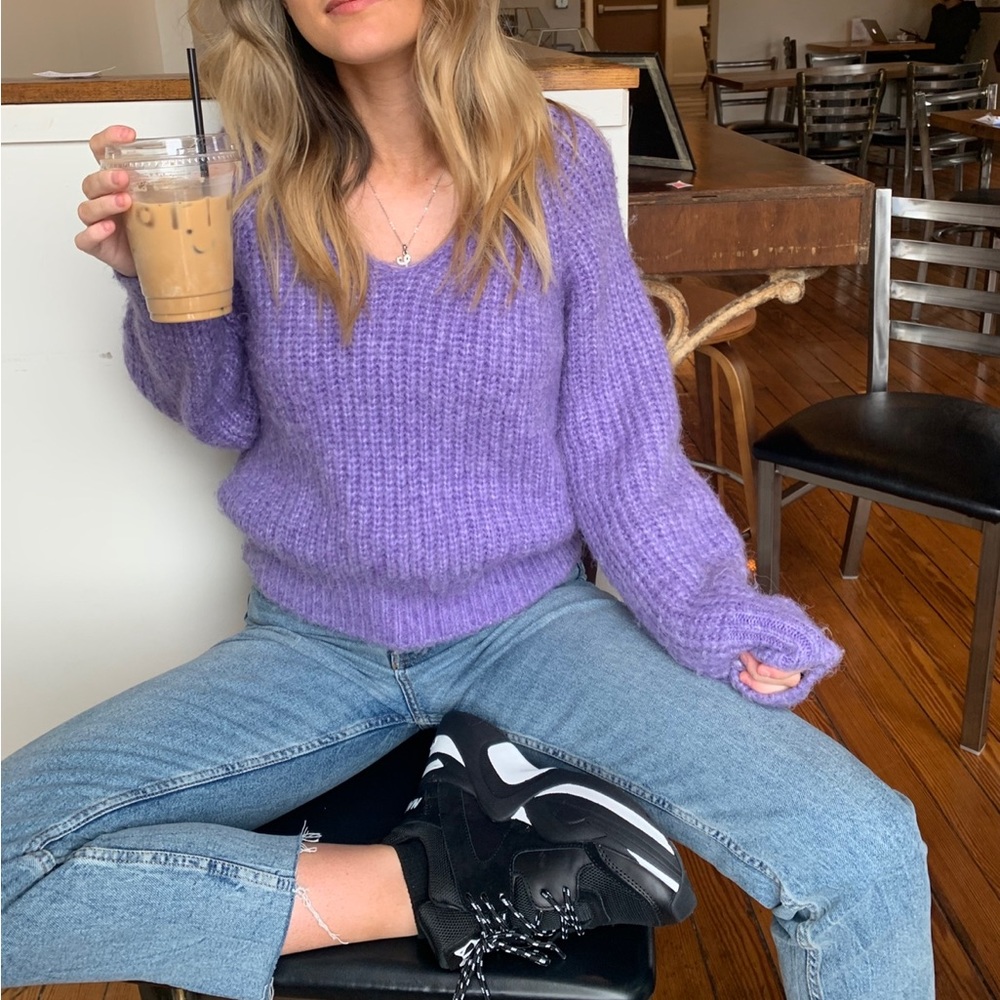 Purple Vintage Knit Sweater